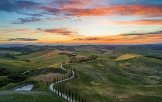 Amazing Sunset in Tuscany